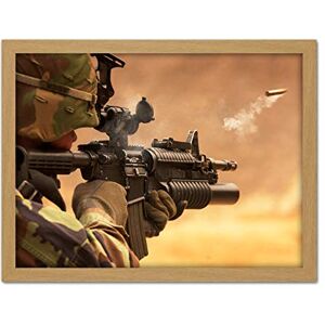 Fine Art Prints Army Military Shell Casing M4 Rifle Gun Firing Photo Artwork Framed Wall Art Print 18X24 Inch Fine Art Prints Army Military Shell Casing M4 Rifle Gun Firing Photo Artwork Framed Wall Art Print 18X24 Inch