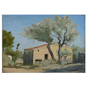 Wee Blue Coo Painting Henry Dezire Grange En Provence 1926 Wall Art Print Wee Blue Coo Painting Henry Dezire Grange En Provence 1926 Wall Art Print