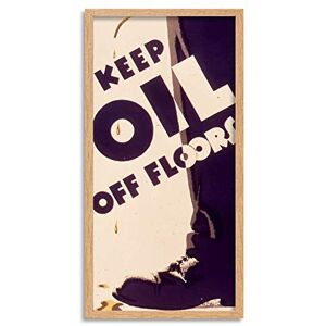 Fine Art Prints War WWII USA Keep Oil Off Floors Can Advert Framed Wall Art Print Long 25X12 Inch Fine Art Prints War WWII USA Keep Oil Off Floors Can Advert Framed Wall Art Print Long 25X12 Inch