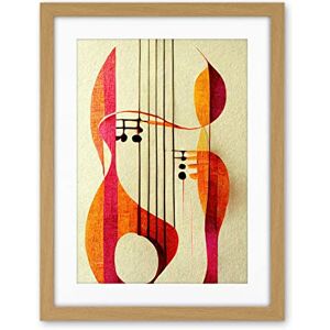 Wee Blue Coo Abstract Autumnal Boho Musical Music Symbol Clef In Cream Pink Copper Yellow Artwork Framed Wall Art Print 18X24 Inch Wee Blue Coo Abstract Autumnal Boho Musical Music Symbol Clef In Cream Pink Copper Yellow Artwork Framed Wall Art Print 18X24 Inch