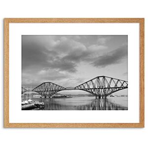 Wee Blue Coo Photo Landmark Scotland Black White Forth Bridge Framed Wall Art Print Wee Blue Coo Photo Landmark Scotland Black White Forth Bridge Framed Wall Art Print