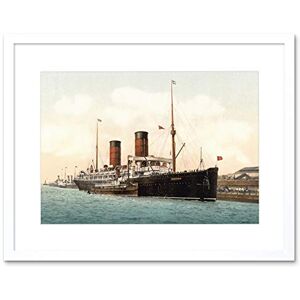 Wee Blue Coo Ship Sail Boat Rms Campania Picture Framed Wall Art Print Wee Blue Coo Ship Sail Boat Rms Campania Picture Framed Wall Art Print