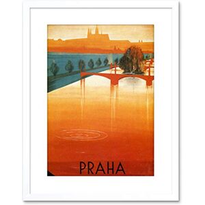 Wee Blue Coo 9x7 '' PRAGUE VLTAVA RIVER BRIDGE TREE CITY RIPPLE FRAMED ART PRINT F97X1298 Wee Blue Coo 9x7 '' PRAGUE VLTAVA RIVER BRIDGE TREE CITY RIPPLE FRAMED ART PRINT F97X1298