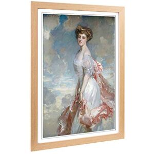 Big Box Art Framed Print of John Singer Sargent Portrait of a Lady Design Wall Art Picture Home Decor for Kitchen, Living Room, Bedroom, Hallway, Oak, A2 / 24.5x18 Inch / 62x45cm Big Box Art Framed Print of John Singer Sargent Portrait of a Lady Design Wall Art Picture Home Decor for Kitchen, Living Room, Bedroom, Hallway, Oak, A2 / 24.5x18 Inch / 62x45cm