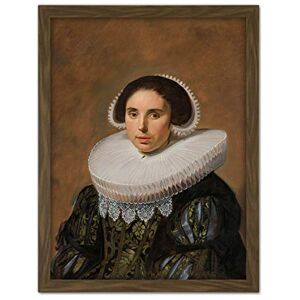 Artery8 Frans Hals Portrait Of A Woman Painting Artwork Framed Wall Art Print 18X24 Inch Artery8 Frans Hals Portrait Of A Woman Painting Artwork Framed Wall Art Print 18X24 Inch