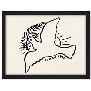 Artery8 Leo Gestel Peace Dove Branch 1918 Drawing Artwork Framed Wall Art Print 18X24 Inch Artery8 Leo Gestel Peace Dove Branch 1918 Drawing Artwork Framed Wall Art Print 18X24 Inch