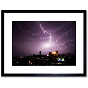 Wee Blue Coo NATURE LIGHTNING ELECTRIC STORM BRISBANE AUSTRALIA FRAMED ART PRINT B12X4083 Wee Blue Coo NATURE LIGHTNING ELECTRIC STORM BRISBANE AUSTRALIA FRAMED ART PRINT B12X4083