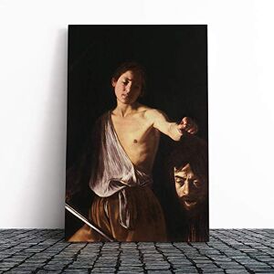 Big Box Art Canvas Print Wall Art Michelangelo Caravaggio David with The Head of Goliath Mounted Stretched Box Frame Picture Home Decor for Kitchen, Living Room, Bedroom, Multi-Colour, 20x14 Inch Big Box Art Canvas Print Wall Art Michelangelo Caravaggio David with The Head of Goliath Mounted Stretched Box Frame Picture Home Decor for Kitchen, Living Room, Bedroom, Multi-Colour, 20x14 Inch