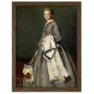 Artery8 August Alleba A Young Woman Painting Artwork Framed Wall Art Print 18X24 Inch Artery8 August Alleba A Young Woman Painting Artwork Framed Wall Art Print 18X24 Inch