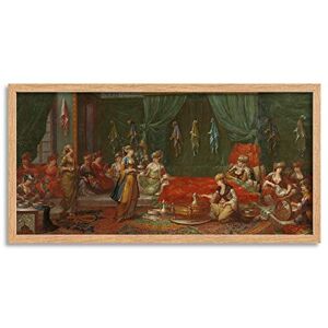 Artery8 Vanmour Lying In Room Distinguished Turkish Woman Framed Wall Art Print Long 25X12 Inch Artery8 Vanmour Lying In Room Distinguished Turkish Woman Framed Wall Art Print Long 25X12 Inch