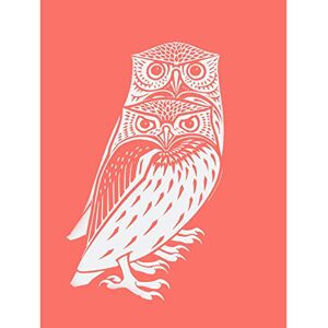 Wee Blue Coo Living Coral Owls Julie De Graag Large Wall Art Print Canvas Premium Poster Wee Blue Coo Living Coral Owls Julie De Graag Large Wall Art Print Canvas Premium Poster