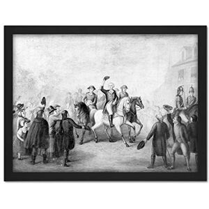 Artery8 Washington's Triumphal Entry Into New York Painting Artwork Framed Wall Art Print 18X24 Inch Artery8 Washington's Triumphal Entry Into New York Painting Artwork Framed Wall Art Print 18X24 Inch