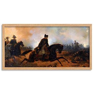Fine Art Prints Bellange Napoleon Charging At Waterloo Painting Long Framed Art Print Wall Poster 25x12 inch Fine Art Prints Bellange Napoleon Charging At Waterloo Painting Long Framed Art Print Wall Poster 25x12 inch