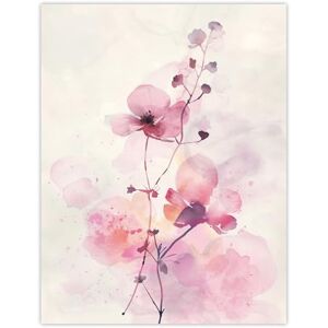 Artery8 Purple Geranium Flower Pastel Modern Watercolour Living Room Large Wall Art Poster Print Thick Paper 18X24 Inch Artery8 Purple Geranium Flower Pastel Modern Watercolour Living Room Large Wall Art Poster Print Thick Paper 18X24 Inch
