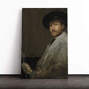 Big Box Art Canvas Print Wall Art James McNeill Whistler Self Portrait Mounted & Stretched Box Frame Picture Home Decor for Kitchen, Living Room, Bedroom, Hallway, Multi-Colour, 20x14 Inch Big Box Art Canvas Print Wall Art James McNeill Whistler Self Portrait Mounted & Stretched Box Frame Picture Home Decor for Kitchen, Living Room, Bedroom, Hallway, Multi-Colour, 20x14 Inch