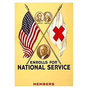 Wee Blue Coo Military Charity Red Cross Lincoln Washington Flag Wall Art Print Wee Blue Coo Military Charity Red Cross Lincoln Washington Flag Wall Art Print