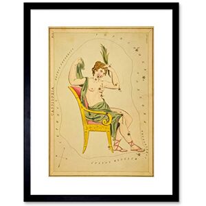 Wee Blue Coo Painting Drawing Star Map Cassiopeia Constellation Framed Wall Art Print Wee Blue Coo Painting Drawing Star Map Cassiopeia Constellation Framed Wall Art Print