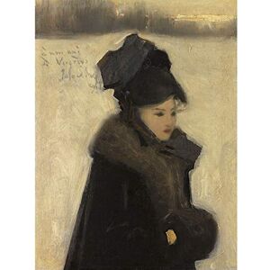 Artery8 Sargent Woman With Furs C1880 Painting Large Wall Art Poster Print Thick Paper 18X24 Inch Artery8 Sargent Woman With Furs C1880 Painting Large Wall Art Poster Print Thick Paper 18X24 Inch