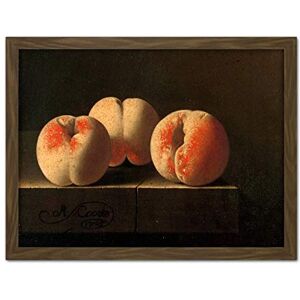 Artery8 Coorte Three Peaches On A Stone Plinth Painting Artwork Framed Wall Art Print 18X24 Inch Artery8 Coorte Three Peaches On A Stone Plinth Painting Artwork Framed Wall Art Print 18X24 Inch
