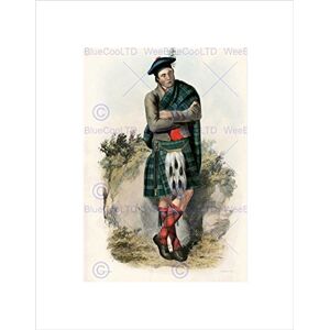 Wee Blue Coo PAINTING PORTRAIT HIGHLAND CLAN SCOTLAND TARTAN GRAHAM FRAMED PRINT B12X12498 Wee Blue Coo PAINTING PORTRAIT HIGHLAND CLAN SCOTLAND TARTAN GRAHAM FRAMED PRINT B12X12498