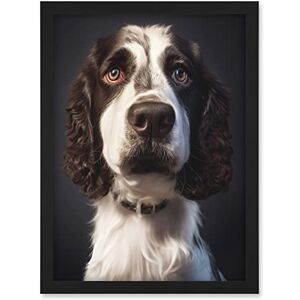 Doppelganger33 LTD English Springer Spaniel Dog Portrait Artwork Framed A3 Wall Art Print Doppelganger33 LTD English Springer Spaniel Dog Portrait Artwork Framed A3 Wall Art Print