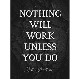 Artery8 Slate Quote John Wooden Nothing Work Unless You Do Coach Unframed Art Print Poster Wall Decor 12x16 inch Artery8 Slate Quote John Wooden Nothing Work Unless You Do Coach Unframed Art Print Poster Wall Decor 12x16 inch