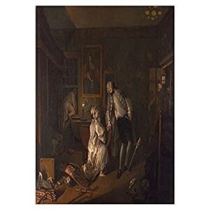 Wee Blue Coo Painting Satire Marriage A-la-mode Hogarth Bagnio Wall Art Print Wee Blue Coo Painting Satire Marriage A-la-mode Hogarth Bagnio Wall Art Print