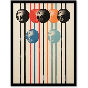Wee Blue Coo Abstract Orbs Geometric Painting Red Blue Black Stripes and Spheres Celestial Bodies Orbit Artwork Framed Wall Art Print A4 Wee Blue Coo Abstract Orbs Geometric Painting Red Blue Black Stripes and Spheres Celestial Bodies Orbit Artwork Framed Wall Art Print A4