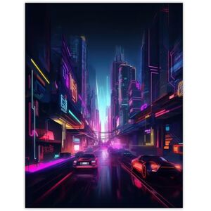 Artery8 Neon Purple Cityscape Electronic Futuristic Skyscraper Boys Bedroom Large Wall Art Poster Print Thick Paper 18X24 Inch Artery8 Neon Purple Cityscape Electronic Futuristic Skyscraper Boys Bedroom Large Wall Art Poster Print Thick Paper 18X24 Inch