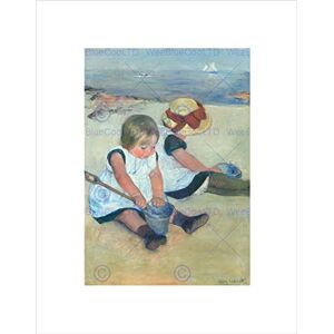 Wee Blue Coo Mary Cassatt American Children Playing Beach Wall Art Print Wee Blue Coo Mary Cassatt American Children Playing Beach Wall Art Print