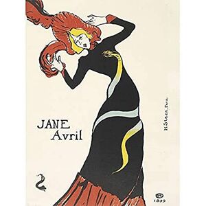 Artery8 Toulouse-Lautrec Can-Can Dancer Jane Avril Painting Unframed Wall Art Print Poster Home Decor Premium Artery8 Toulouse-Lautrec Can-Can Dancer Jane Avril Painting Unframed Wall Art Print Poster Home Decor Premium