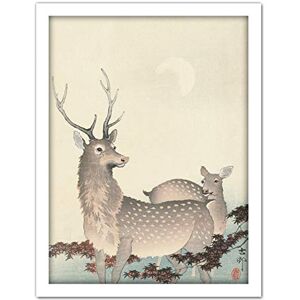 Artery8 Ohara Koson Two Deer Japanese Painting Artwork Framed Wall Art Print 18X24 Inch Artery8 Ohara Koson Two Deer Japanese Painting Artwork Framed Wall Art Print 18X24 Inch