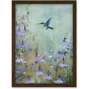 Artery8 Bluebell Hummingbird Pastel Painting Nectar Flowers Field Oil Painting Colour Artwork Framed Wall Art Print A4 Artery8 Bluebell Hummingbird Pastel Painting Nectar Flowers Field Oil Painting Colour Artwork Framed Wall Art Print A4