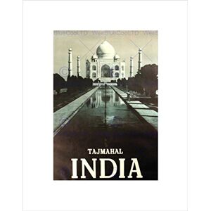 Wee Blue Coo TRAVEL INDIA TAJ MAHAL PALACE BLACK WHITE BLACK FRAMED ART PRINT B12X10185 Wee Blue Coo TRAVEL INDIA TAJ MAHAL PALACE BLACK WHITE BLACK FRAMED ART PRINT B12X10185