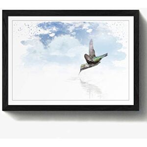 Arty Pie Framed Print Black A2 (24.5x18 Inch) Flying Hummingbird Bird (1) V3, Wood, Multi-Colour, 60 x 42 x 2 cm Arty Pie Framed Print Black A2 (24.5x18 Inch) Flying Hummingbird Bird (1) V3, Wood, Multi-Colour, 60 x 42 x 2 cm