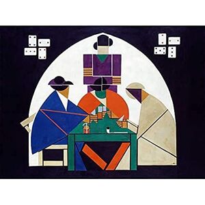 Wee Blue Coo Theo Van Doesburg Card Players Unframed Art Print Poster Wall Decor 12X16 Inch Wee Blue Coo Theo Van Doesburg Card Players Unframed Art Print Poster Wall Decor 12X16 Inch