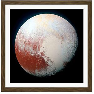 Artery8 Space NASA LORRI Dwarf Planet Pluto Enhanced Photo Square Wooden Framed Wall Art Print Picture 16X16 Inch Artery8 Space NASA LORRI Dwarf Planet Pluto Enhanced Photo Square Wooden Framed Wall Art Print Picture 16X16 Inch