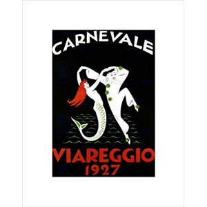 Wee Blue Coo Cultural Viareggio Carnival Mermaid Clown Italy Vintage Wall Art Print Wee Blue Coo Cultural Viareggio Carnival Mermaid Clown Italy Vintage Wall Art Print