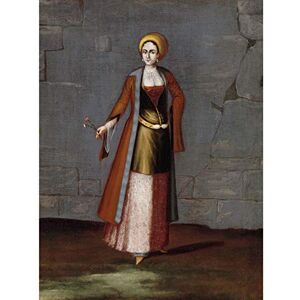 Artery8 Vanmour Woman From The Island Of Tinos Painting Unframed Wall Art Print Poster Home Decor Premium Artery8 Vanmour Woman From The Island Of Tinos Painting Unframed Wall Art Print Poster Home Decor Premium