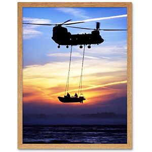 Artery8 Military UK Chinook Helicopter Royal Marines Art Print Framed Poster Wall Decor 12x16 inch Artery8 Military UK Chinook Helicopter Royal Marines Art Print Framed Poster Wall Decor 12x16 inch