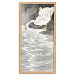 Fine Art Prints Ohara Koson Geese on the shore Long Framed Art Print Wall Poster 25x12 inch Fine Art Prints Ohara Koson Geese on the shore Long Framed Art Print Wall Poster 25x12 inch
