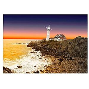 Wee Blue Coo PORTLAND HEAD LIGHTHOUSE MAINE BLACK FRAME FRAMED ART PRINT PICTURE B12X8393 Wee Blue Coo PORTLAND HEAD LIGHTHOUSE MAINE BLACK FRAME FRAMED ART PRINT PICTURE B12X8393