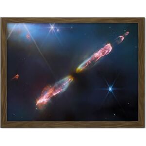 Artery8 NASA James Webb Telescope Infrared Image Supersonic Outflow of Young Star Space Bipolar Jet from Central Protostar Herbig-Haro 211 Stellar Birth Artwork Framed Wall Art Print 18X24 Inch Artery8 NASA James Webb Telescope Infrared Image Supersonic Outflow of Young Star Space Bipolar Jet from Central Protostar Herbig-Haro 211 Stellar Birth Artwork Framed Wall Art Print 18X24 Inch