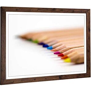 Big Box Art Framed Print of Multi Coloured Pencil Crayons (2) Design Wall Art Picture Home Decor for Kitchen, Living Room, Bedroom, Hallway, Walnut, A2 / 24.5x18 Inch / 62x45cm Big Box Art Framed Print of Multi Coloured Pencil Crayons (2) Design Wall Art Picture Home Decor for Kitchen, Living Room, Bedroom, Hallway, Walnut, A2 / 24.5x18 Inch / 62x45cm