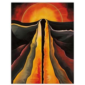 Artery8 Abstract Sunset Painting Fire Landscape Space Living Room Extra Large XL Wall Art Poster Print Artery8 Abstract Sunset Painting Fire Landscape Space Living Room Extra Large XL Wall Art Poster Print