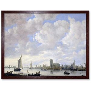 Artery8 Van Diest View Merwede Ships Seascape Painting Art Print Framed Poster Wall Decor 12x16 inch Artery8 Van Diest View Merwede Ships Seascape Painting Art Print Framed Poster Wall Decor 12x16 inch