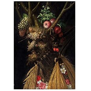 Wee Blue Coo Painting Fruit Vegetable Wheat Giuseppe Arcimboldo Wall Art Print Wee Blue Coo Painting Fruit Vegetable Wheat Giuseppe Arcimboldo Wall Art Print
