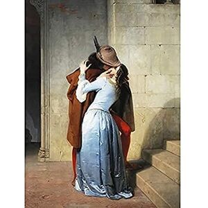 Fine Art Prints Hayez The Kiss Romantic Vintage Painting Unframed Wall Art Print Poster Home Decor Premium Fine Art Prints Hayez The Kiss Romantic Vintage Painting Unframed Wall Art Print Poster Home Decor Premium
