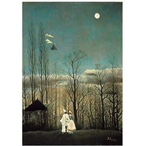 Wee Blue Coo Painting Henri Rousseau A Carnival Evening Wall Art Print Wee Blue Coo Painting Henri Rousseau A Carnival Evening Wall Art Print