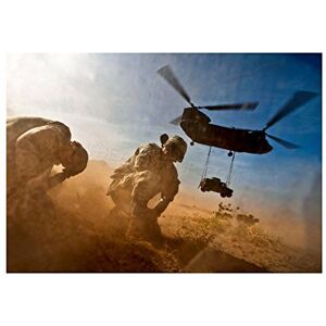 Wee Blue Coo War Photo Helicopter Soldier Desert Jeep Chinook USA Wall Art Print Wee Blue Coo War Photo Helicopter Soldier Desert Jeep Chinook USA Wall Art Print